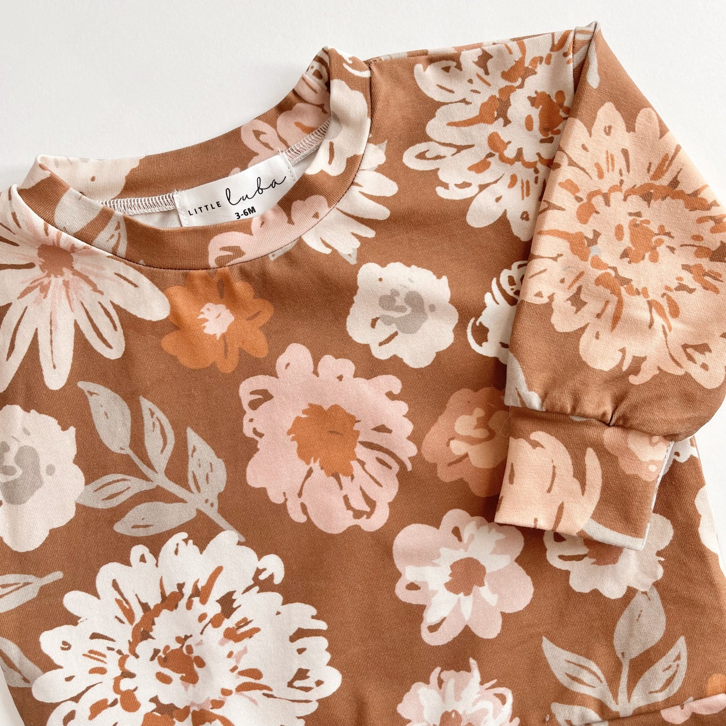 Rust Floral- Lounge Sweatshirt / Pants