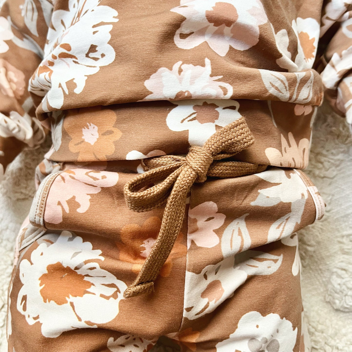 Rust Floral- Lounge Sweatshirt / Pants